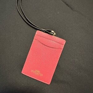 Coach Leather Lanyard